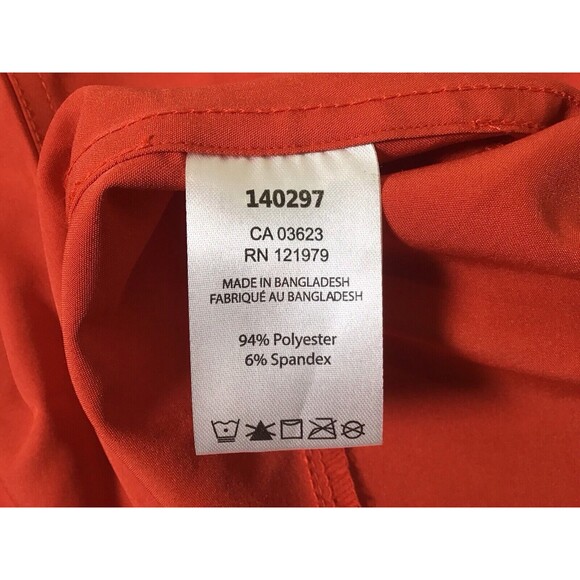 PROJEK RAW Men's Red Tech Design Bottom Up Short Sleeve Stretch Shirt Sz Medium - Picture 8 of 14